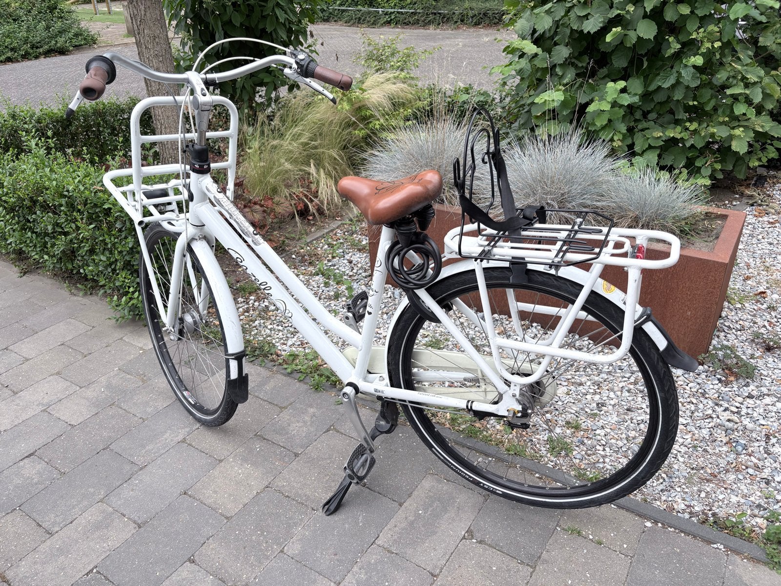 Gazelle miss grace Transportfiets - Wit, Ophalen, Versnellingen, Gazelle, Trommelrem