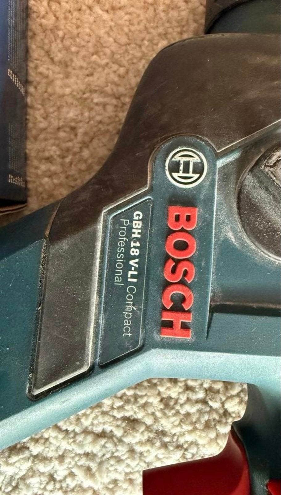 Bosch GBH 18 V-LI Compact Boorhamer met nieuwe accu, Gebruikt, Boor- en/of Breekhamer, Ophalen of Verzenden, Minder dan 400 watt