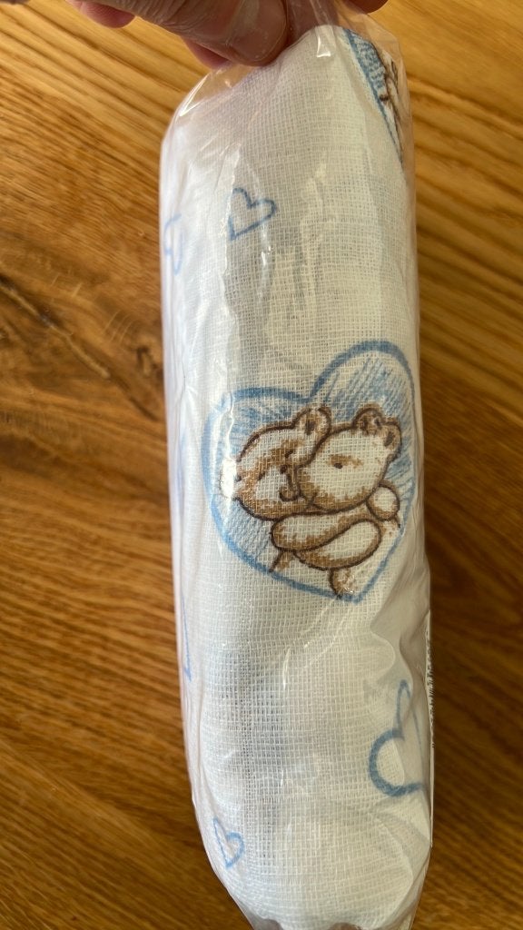 2 hydrofiele luiers nieuw met beertjes in verpakking, Kinderen en Baby's, Ophalen of Verzenden, Nieuw
