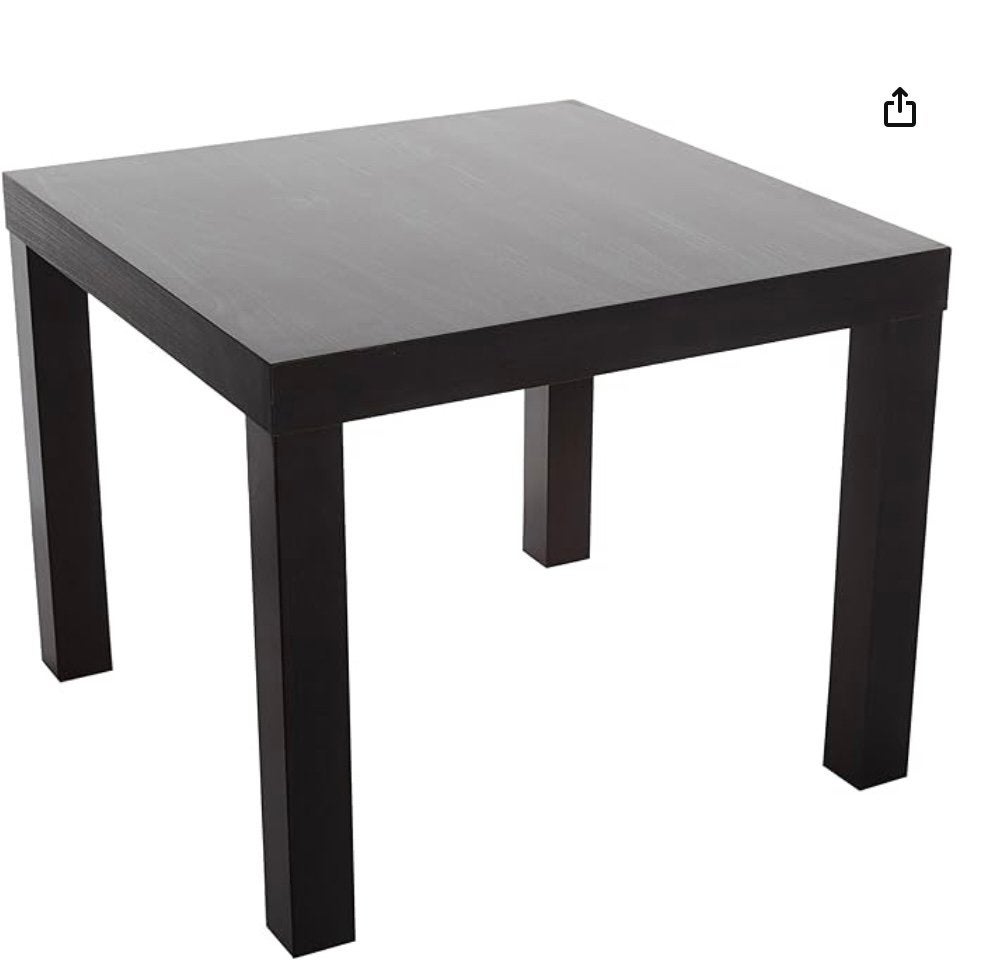 Vier IKEA Lack tafeltjes, Overige materialen, Minder dan 55 cm, Gebruikt, Vierkant