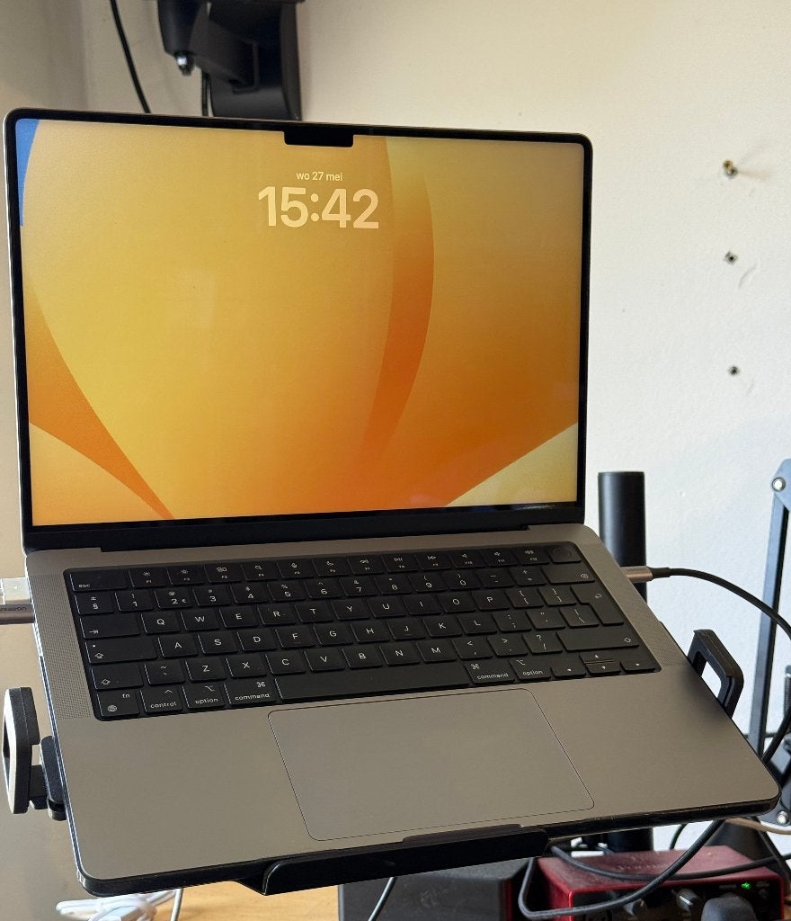 Macbook Pro 2021 14" M1 Pro 8-Core, 16GB ram, 512 GB ssd, Qwerty, Overige groottes, 512 GB, Zo goed als nieuw