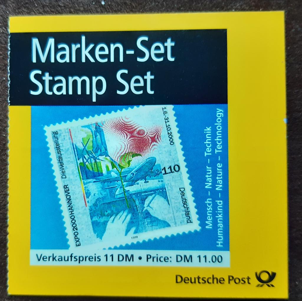 Postzegelboekje Duitsland – Expo 2000 Hannover, Postzegels en Munten, Postzegels | Europa | Duitsland, Ophalen of Verzenden, 1990 tot heden