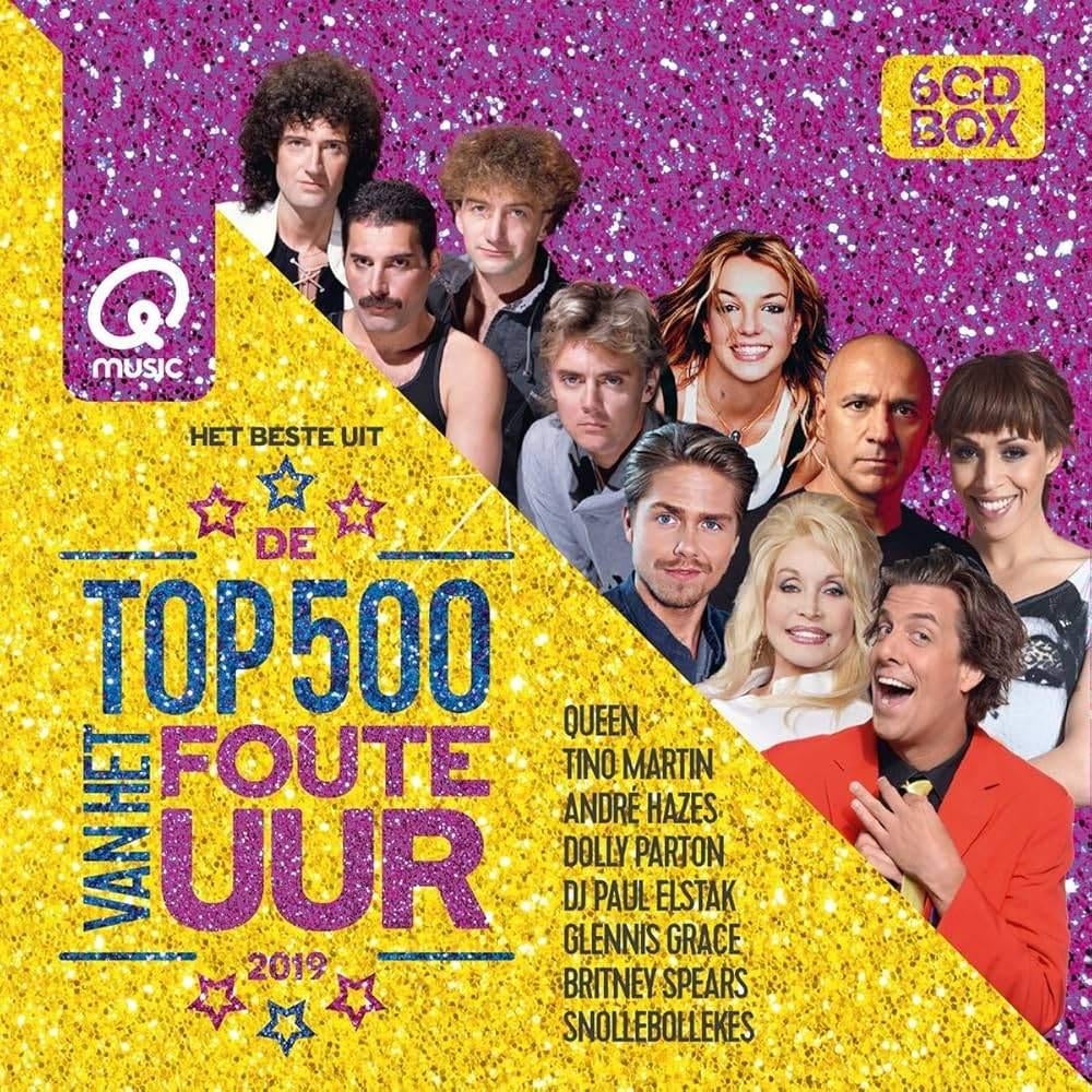 Qmusic Top 500 Van Het Foute Uur (2019) 6 CD box, Ophalen of Verzenden, Nieuw in verpakking, Pop