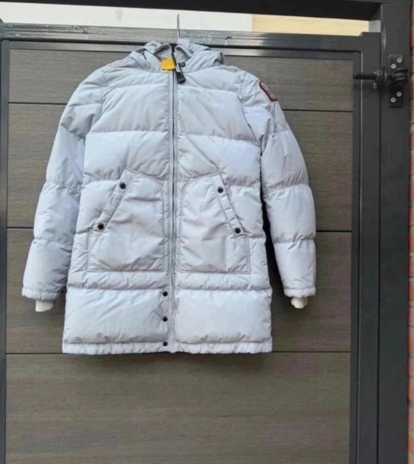 Parajumpers Long Bear Jas - IJsblauw - Maat 10 (140), Ophalen of Verzenden, Zo goed als nieuw, Meisje, Jas