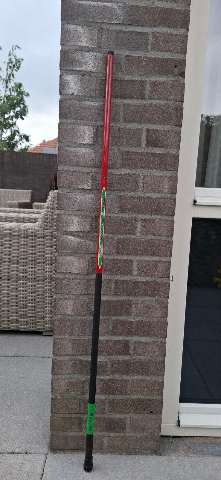 Rode albatros Vaste Hengel - Zo goed als nieuw, Watersport en Boten, Ophalen of Verzenden, Nieuw, Vaste hengel