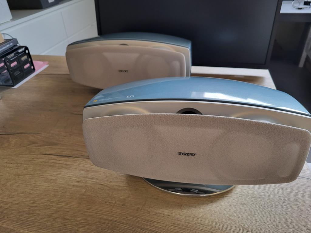 Blauwe Sony SS-LAC505ED Speakers - Super Audio Geluid, Ophalen, 120 watt of meer, Front, Rear of Stereo speakers, Sony