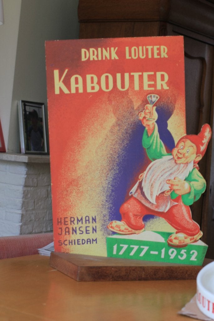 set LOUTER KABOUTER JENEVER, Ophalen of Verzenden, Reclamebord