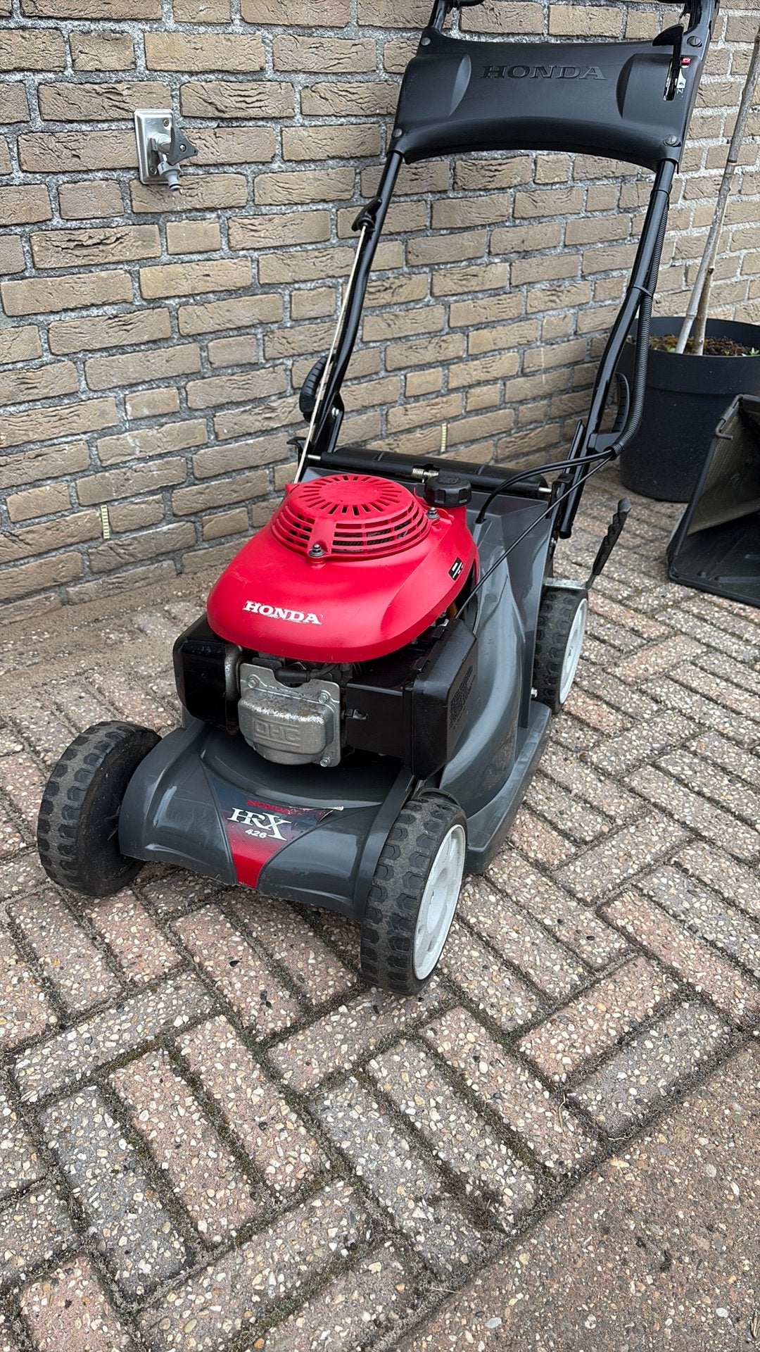Honda hrx 426 csxe met aandrijving en messenrem, Ophalen, Cirkelmaaier, Opvangzak, Zo goed als nieuw