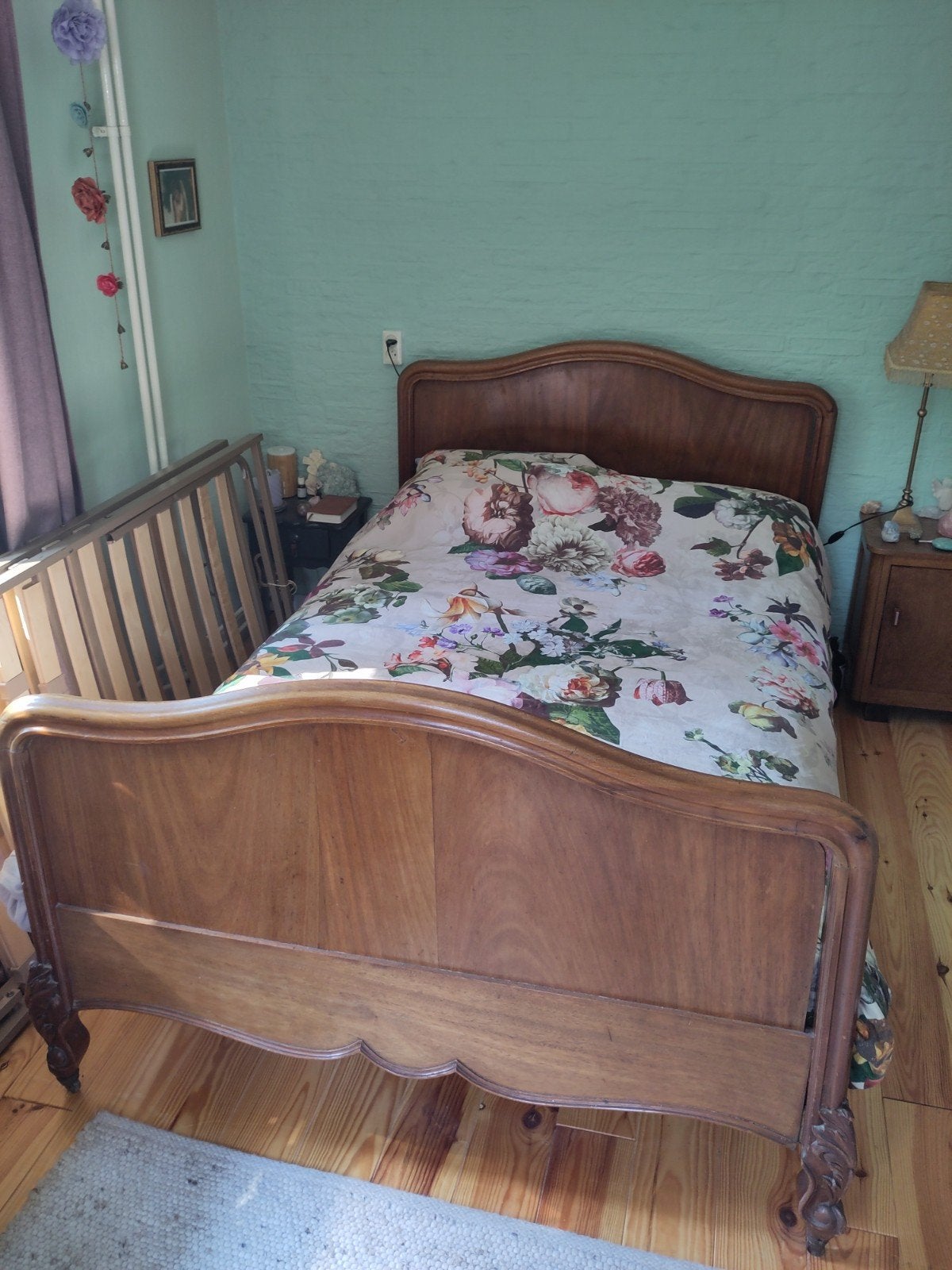 Antiek bed 120 x 200, Ophalen, Gebruikt, Twijfelaar, 120 cm
