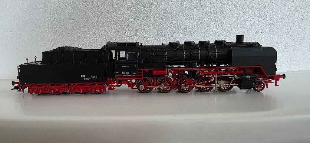 Fleischmann 4181 K H0 Stoomlocomotief BR 50 849 van de DR, Fleischmann, Ophalen of Verzenden, Zo goed als nieuw, Gelijkstroom