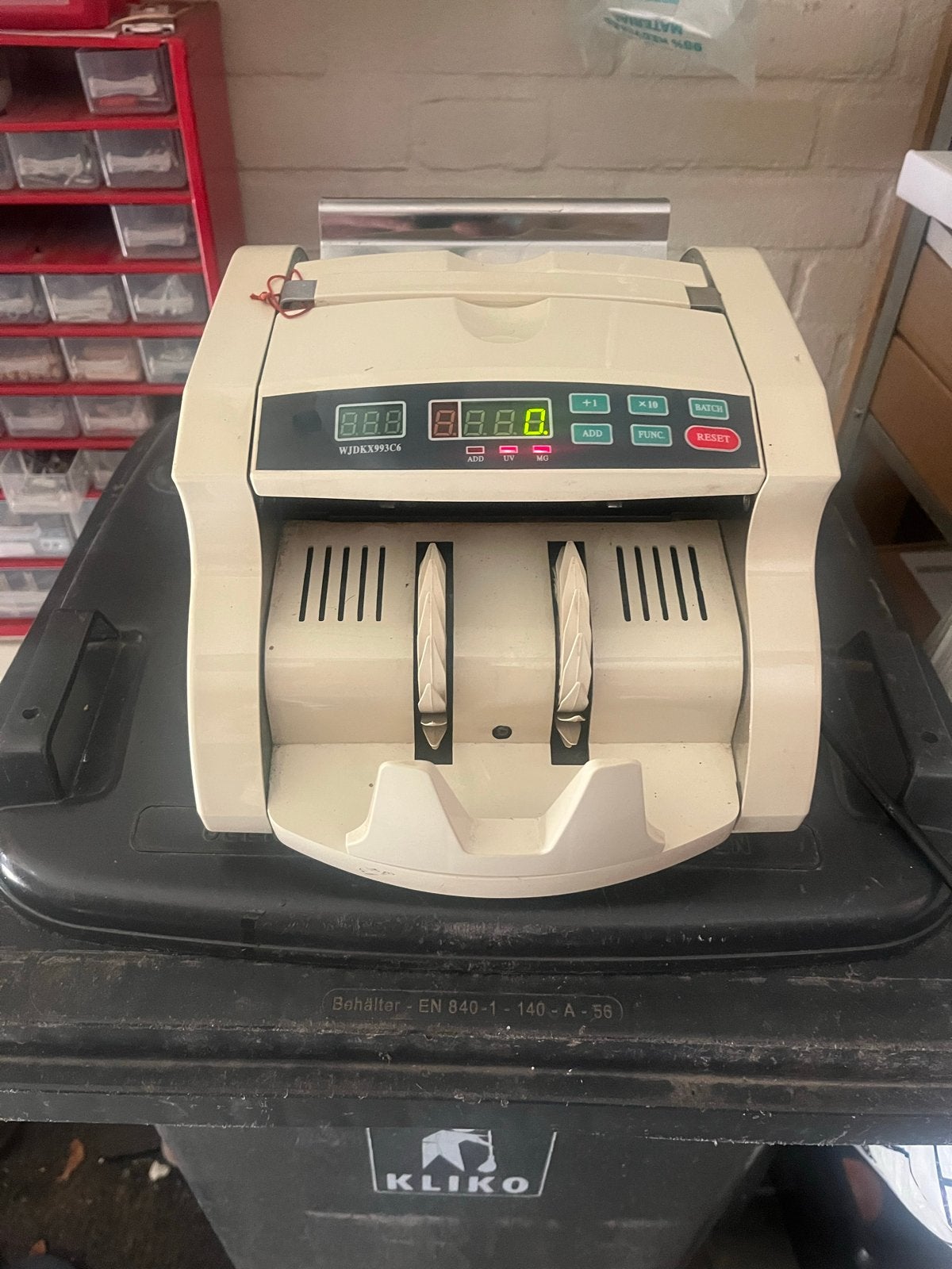 Geldtelmachine, Ophalen of Verzenden