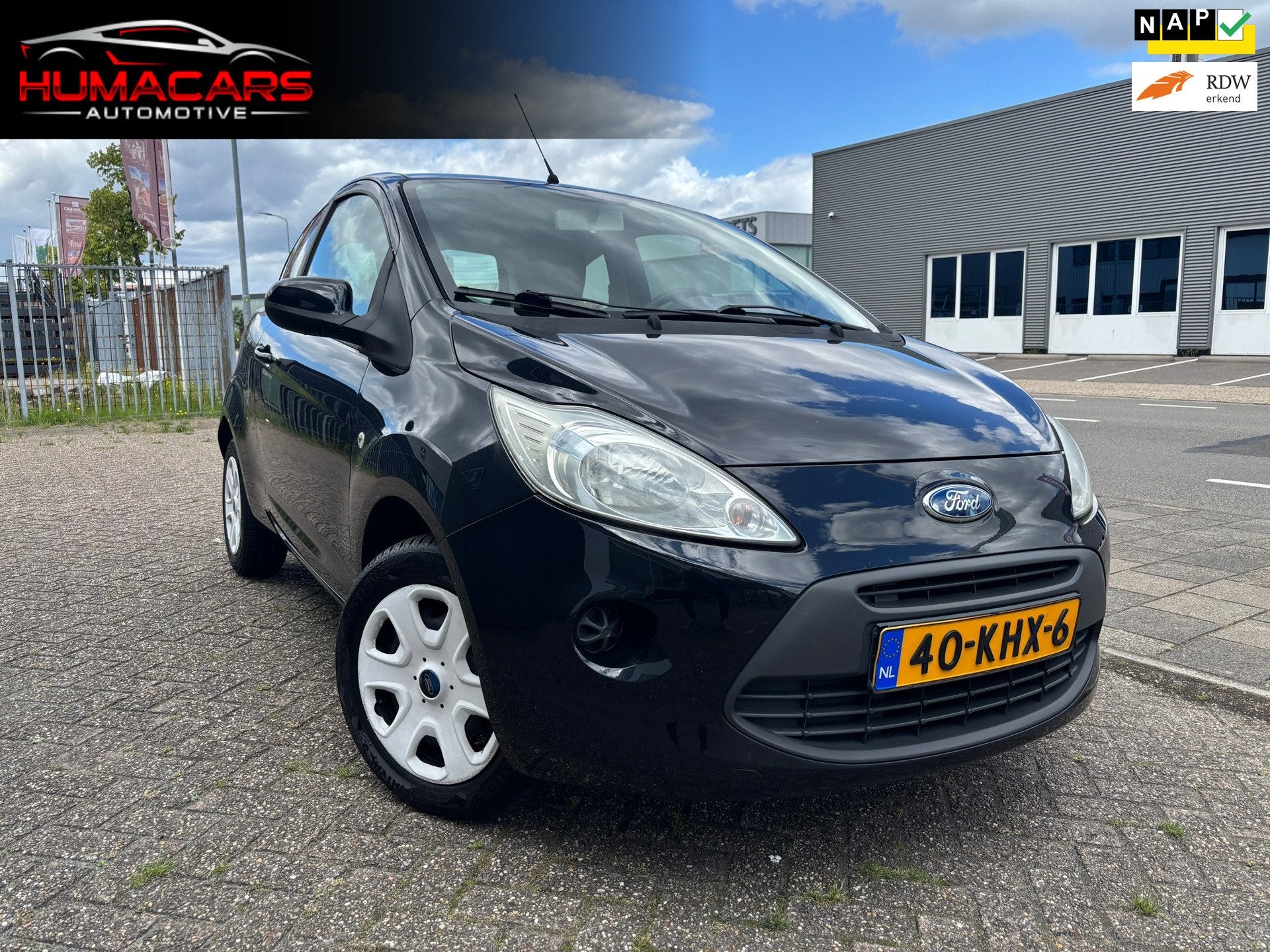 Ford Ka 1.2 Titanium|Nap|Elek ramen|nette auto, Voorwielaandrijving, Dealer onderhouden, Stof, Gebruikt