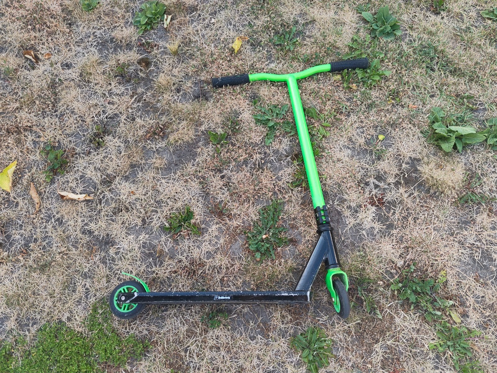 Stuntstep zwart/groen - Gebruikt, Ophalen