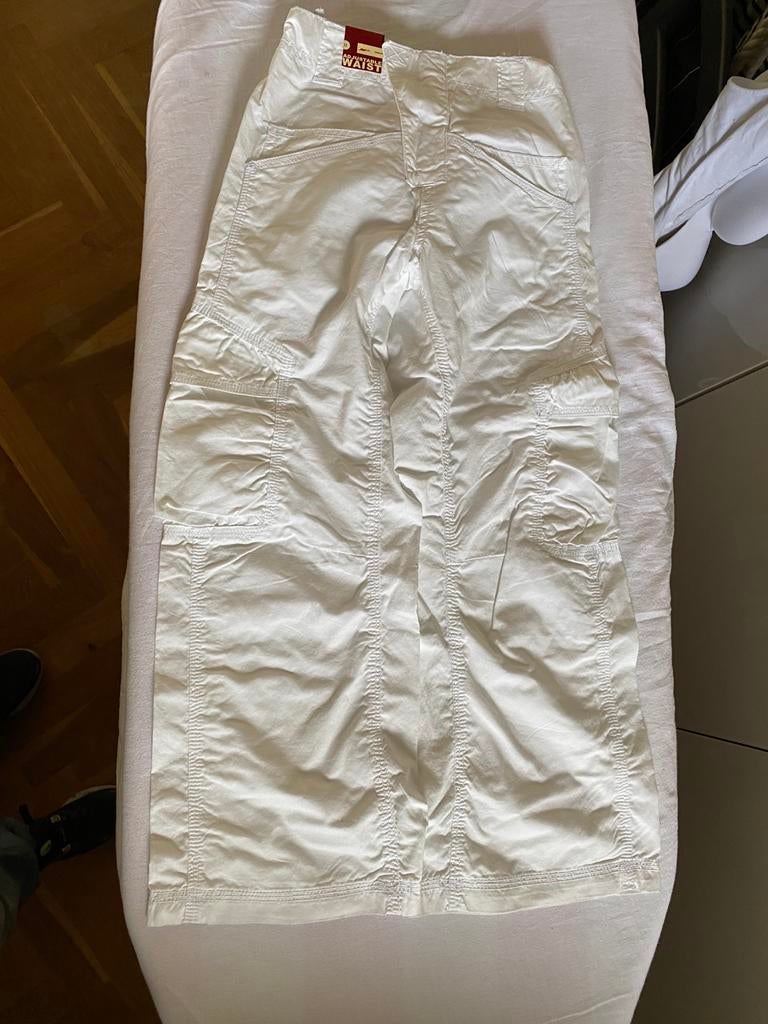 Hema witte dunne broek maat 128, Ophalen of Verzenden, Nieuw, Meisje, Broek