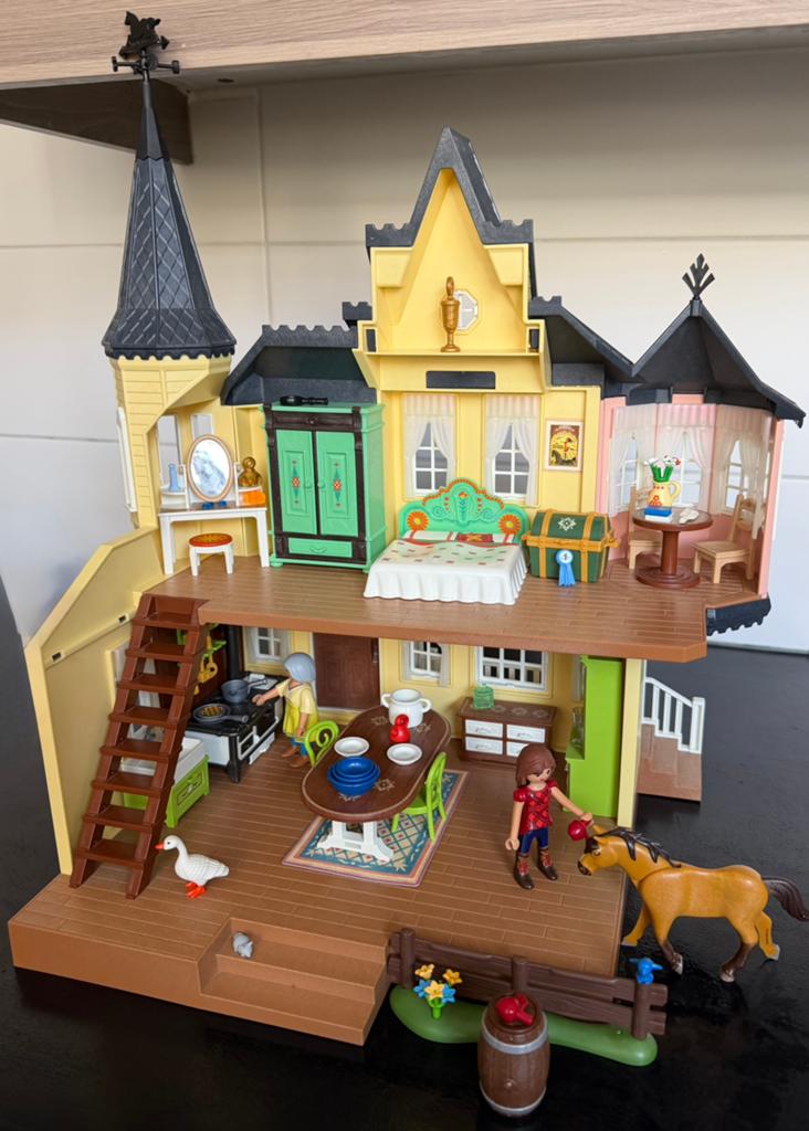 Playmobil Spirit Lucky's huis + Lucky’s slaapkamer 9475/9476, Ophalen of Verzenden, Zo goed als nieuw, Complete set
