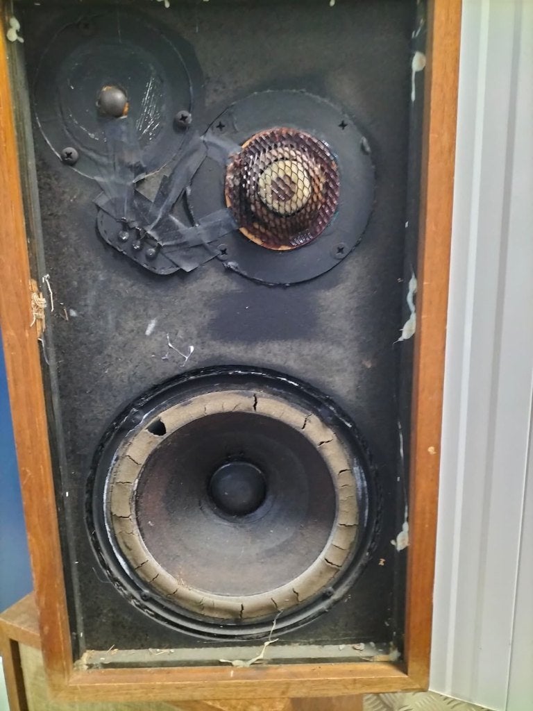 Acoustic Research Ar-5, Stereo speakers, 60 tot 120 watt, Niet werkend, Ophalen