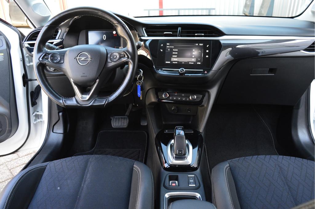 Opel Corsa 1.2 Elegance automaat O.a: Carplay, Cruise, Airco, 101 pk, Gebruikt, Met garantie (alle), Leder en Stof