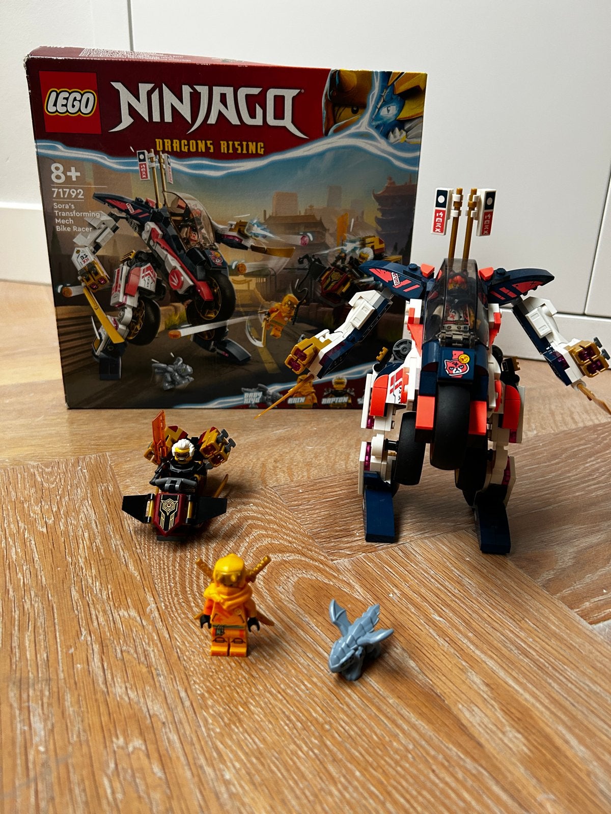 LEGO Ninjago 71792 Sora's Transformerende Mech & Motor, Lego, Ophalen of Verzenden, Zo goed als nieuw, Compleet