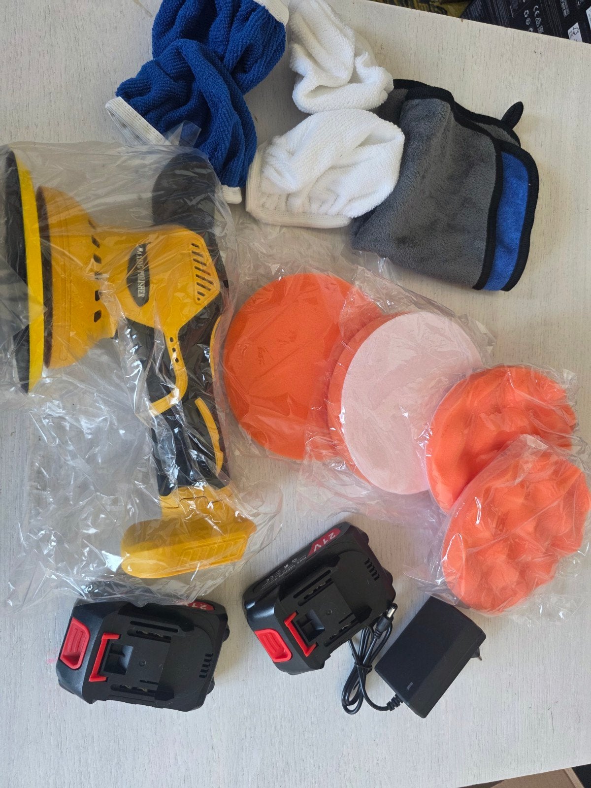 Draadloze Polijstmachine Set - Auto Detailing Kit, Ophalen of Verzenden