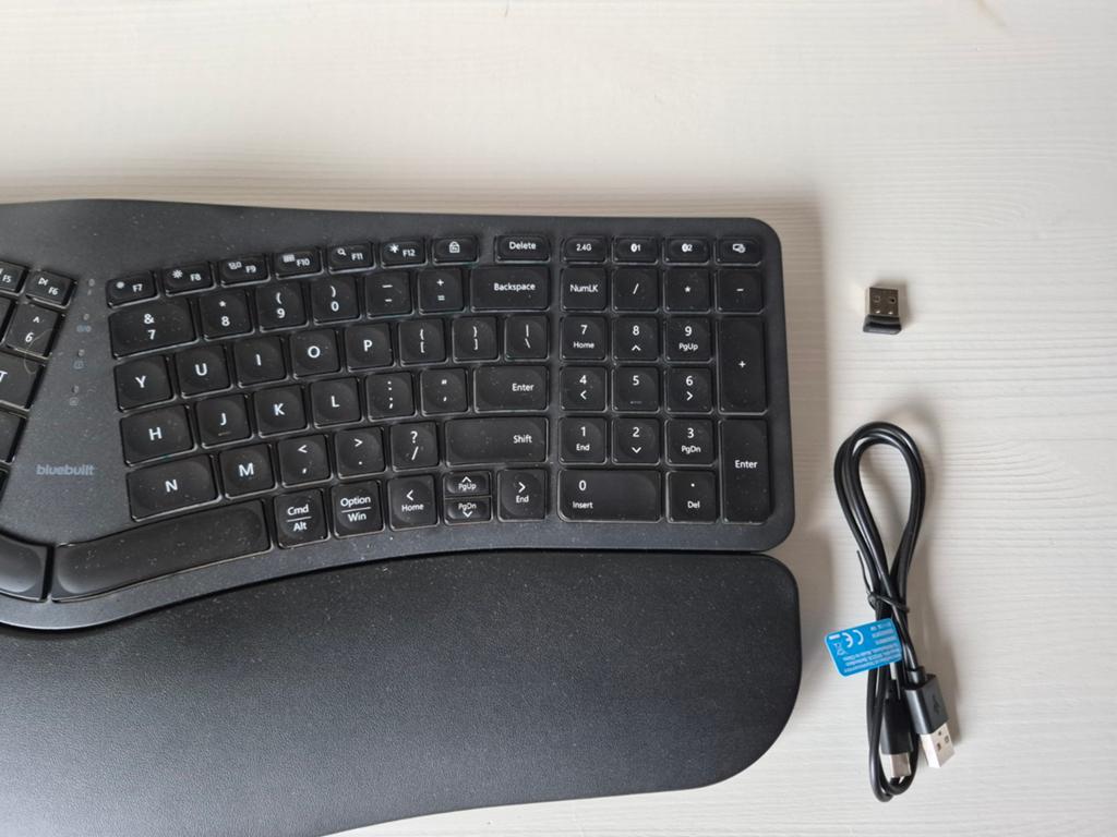 Ergonomisch Toetsenbord met Verlichte Toetsen, Ophalen, Ergonomisch, Nieuw, Qwerty