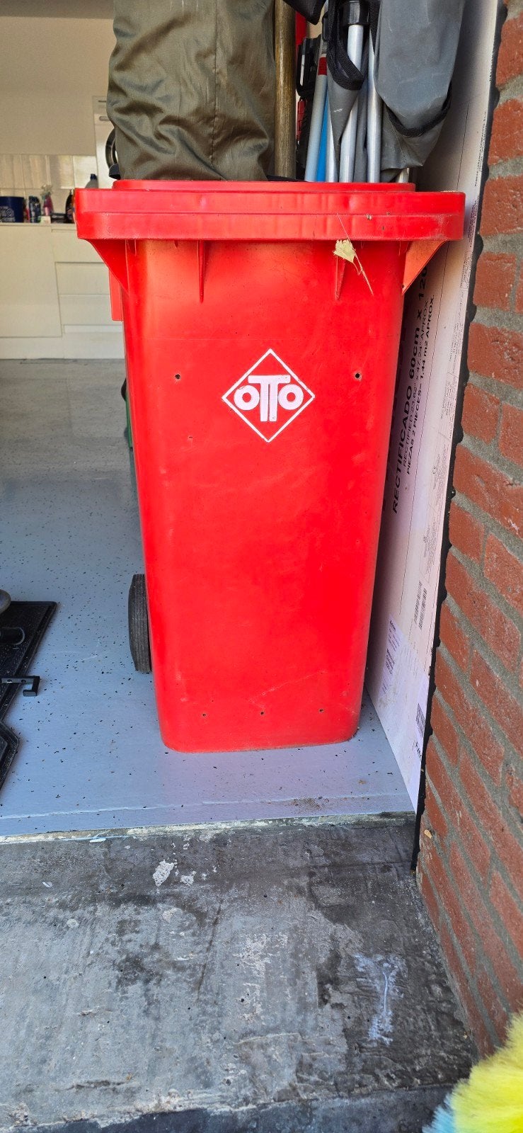 Rode Otto Kliko - Gebruikte Afvalcontainer, 40 liter of meer, Ophalen, Gebruikt, Kunststof