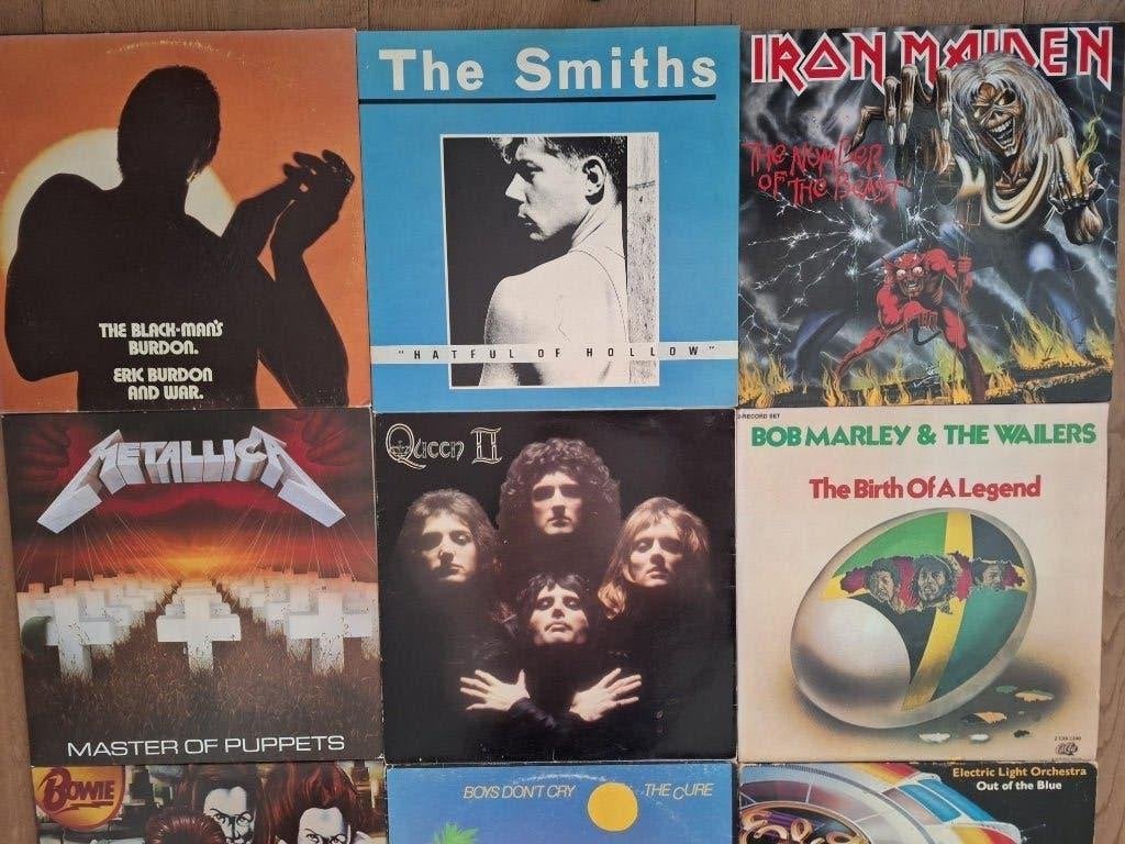 Top Lp's,The Smiths,Cure,Iron Maiden,Metallica,Swift,Bowie, Overige formaten, Originele persing, 1980 - 1989, Ophalen of Verzenden