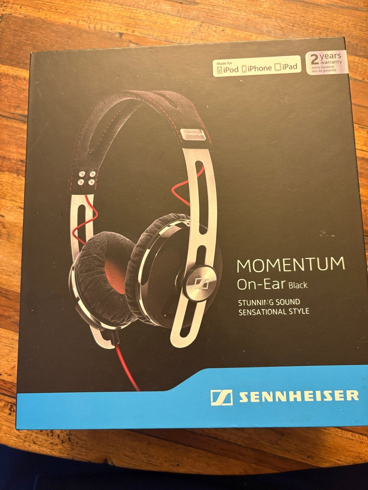 Sennheiser Momentum On-Ear Koptelefoon Zwart - Zo goed als n, Audio, Tv en Foto, Sennheiser, On-ear, Ophalen of Verzenden, Ossenkamppad 25