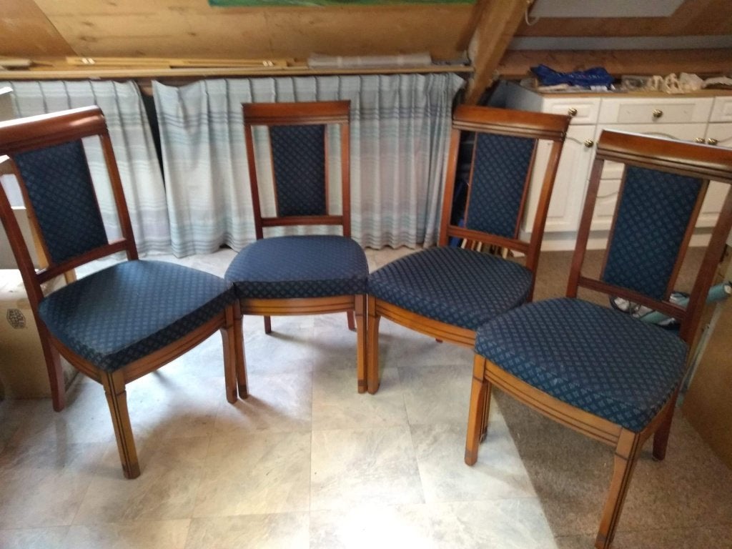 Massief kersenhouten eethoek, Ophalen, Zo goed als nieuw, Klassiek, 4 tot 6 stoelen