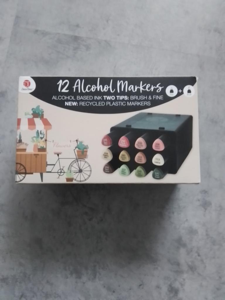12 markers, Ophalen, Zo goed als nieuw, Potlood of Stift