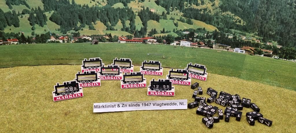 Marklin vitrine prijs bordjes jaren 60 /70, Hobby en Vrije tijd, Modeltreinen | H0, Zo goed als nieuw, Overige typen, Wisselstroom
