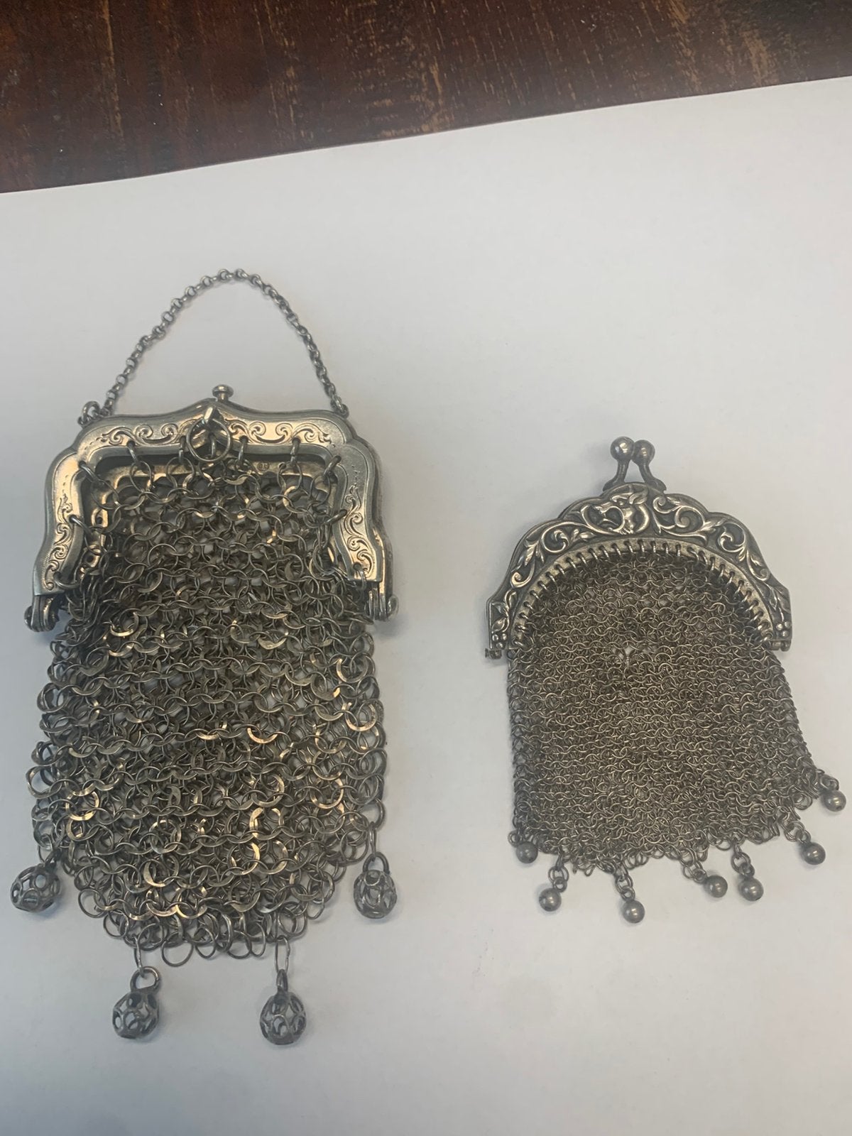 Twee zilveren beursjes, Antiek en Kunst, Ophalen, Zilver