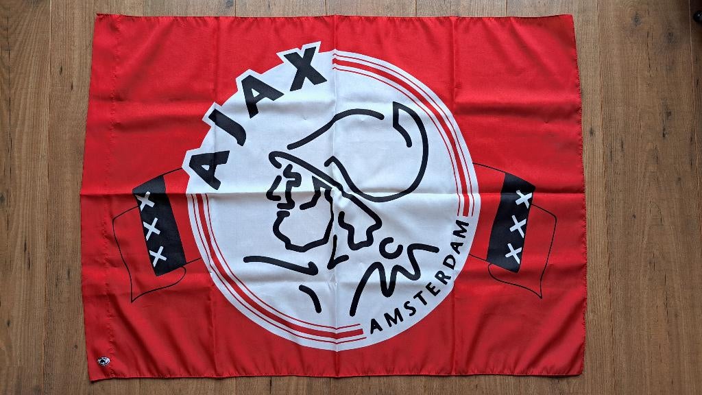 Ajax vlag van Championsleague finale 1995 en andere items, Ophalen of Verzenden, Zo goed als nieuw, Ajax, Overige typen