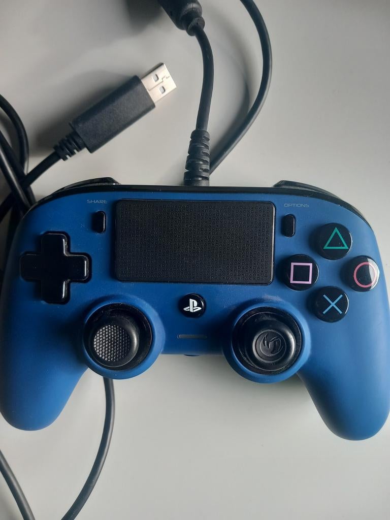 Controller Nacon PS4 blauw, Spelcomputers en Games, Ophalen of Verzenden, Zo goed als nieuw