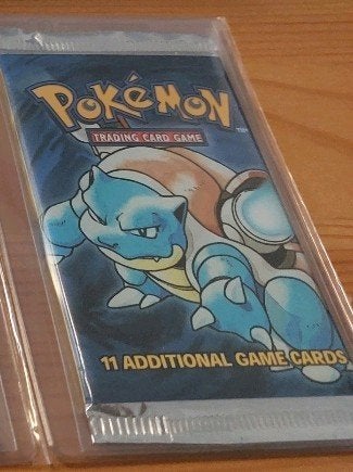 Heavy ! Base Set Blastoise Unlimited booster pack, Ophalen, Nieuw, Booster, Foil