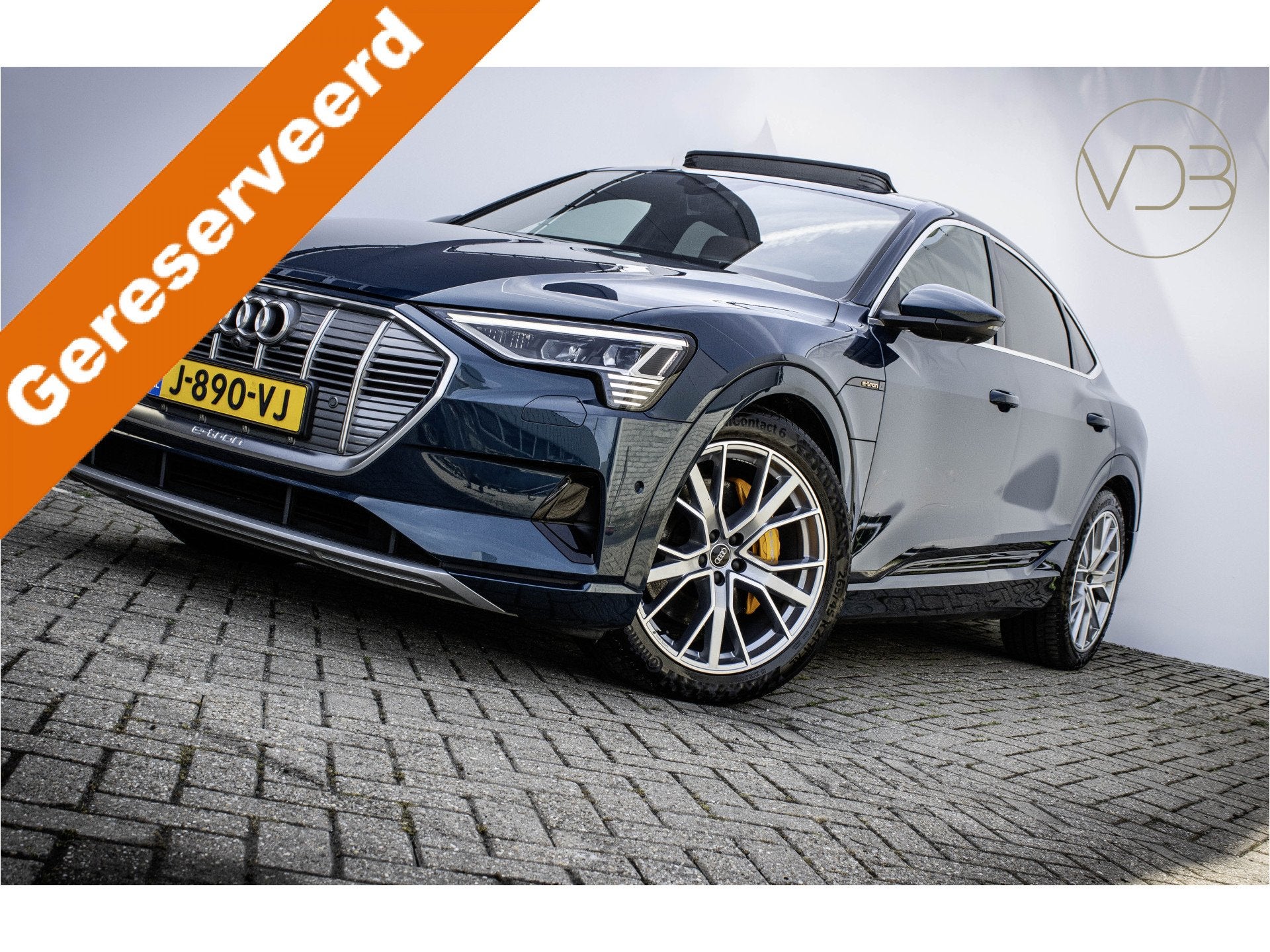 Audi e-tron Sportback 55 SOH 94% Business edition Plus 95 kW, 131 €/maand, Blauw, Vierwielaandrijving, Automatische klimaatregeling