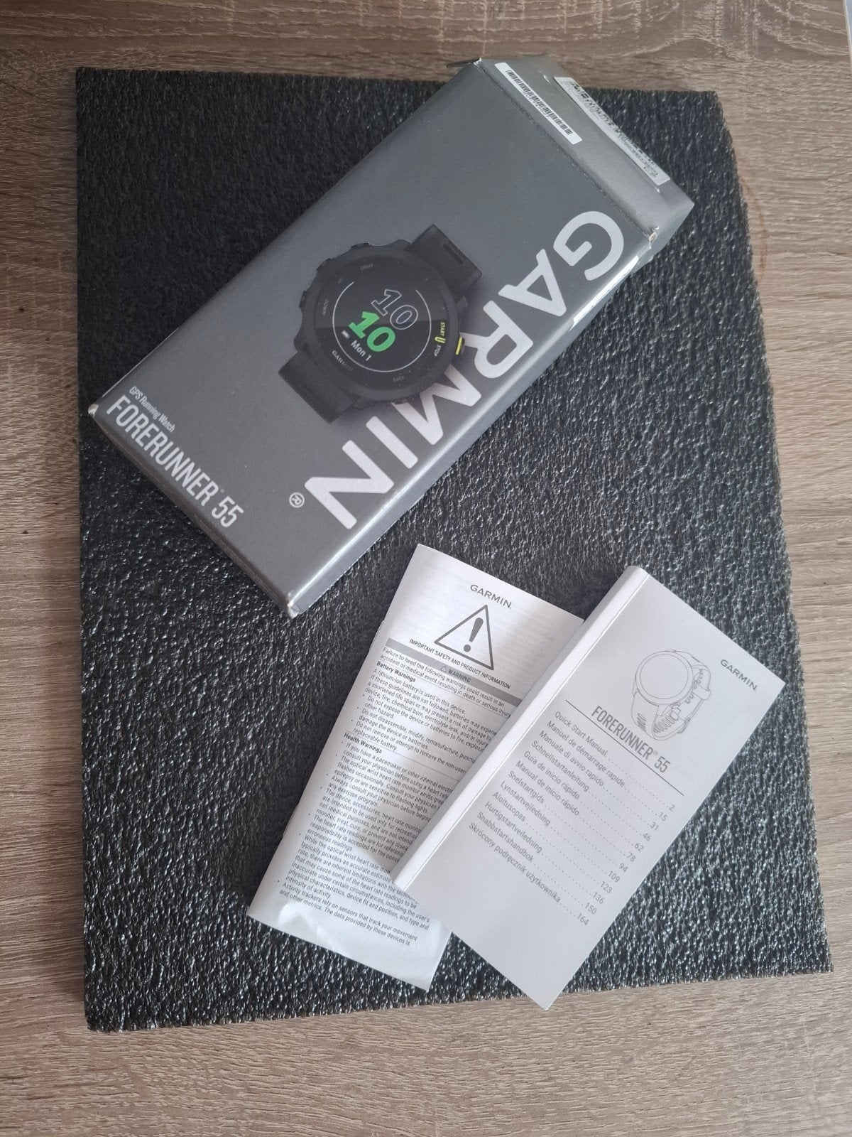 Garmin Forerunner 55 GPS-hardloophorloge Zwart, Sieraden, Tassen en Uiterlijk, Zwart, Garmin, Ophalen of Verzenden, Zo goed als nieuw