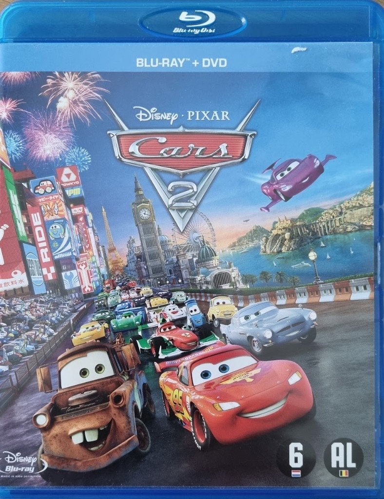 Blu Ray Disney - Cars 2, Cd's en Dvd's, Film, Nederlands, Ophalen of Verzenden, Nederlands