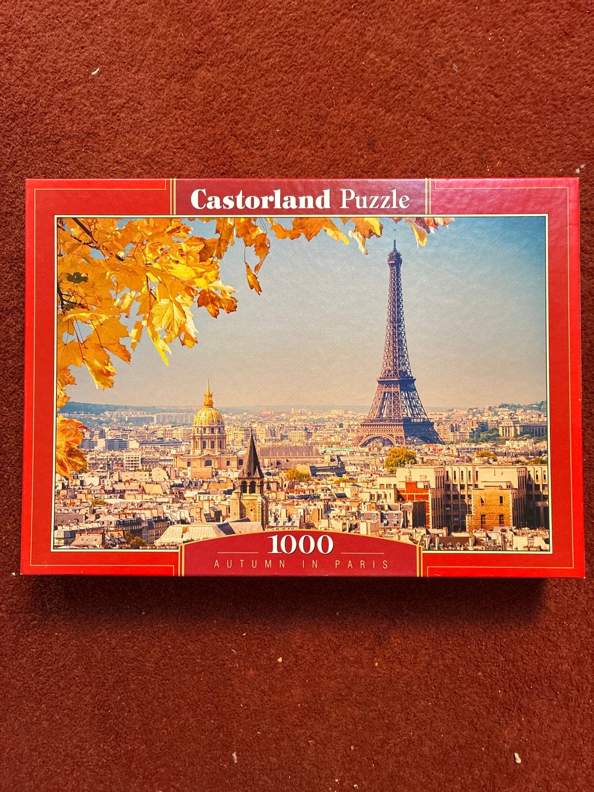 Castorland Legpuzzel 1000 stukjes - Herfst in Parijs, Ophalen of Verzenden, 500 t/m 1500 stukjes, Zo goed als nieuw, Legpuzzel