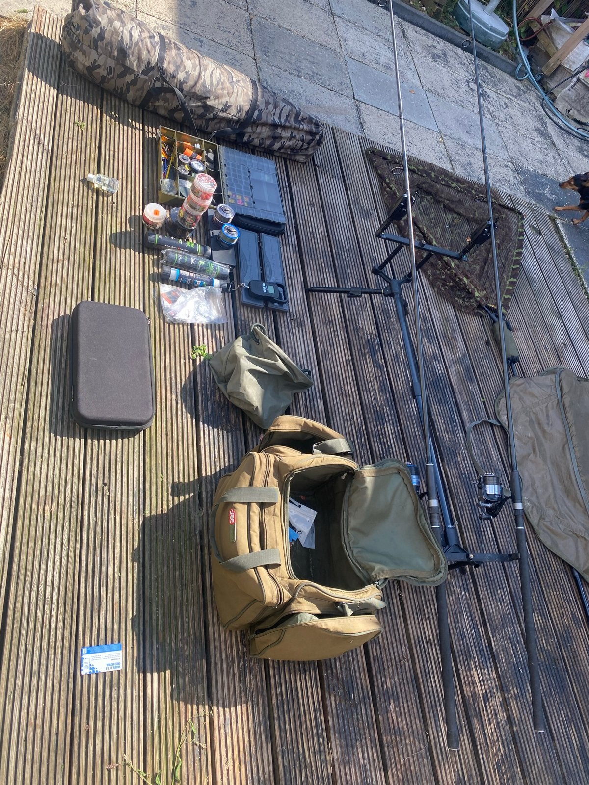 Complete karperset met rodpod, beetmelders, en meer, Watersport en Boten, Hengelsport | Karpervissen, Ophalen, Gebruikt, Complete set