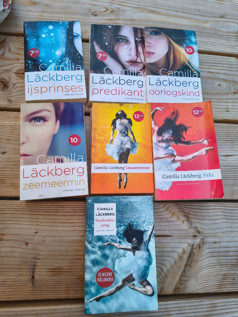 Camilla Läckberg thrillers - 8 boeken Erika Falck serie, Gelezen, Scandinavië, Ophalen of Verzenden, Camilla Läckberg