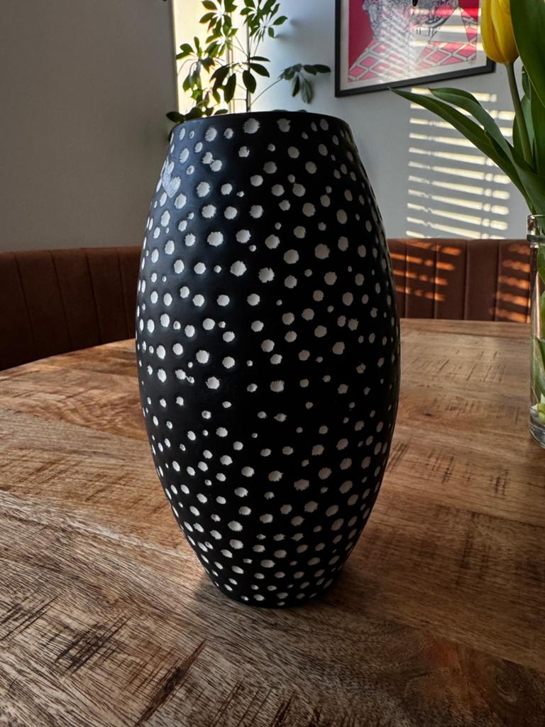 Vase, Huis en Inrichting, Woonaccessoires | Vazen, Overige kleuren, Ophalen of Verzenden, Minder dan 50 cm, Glas