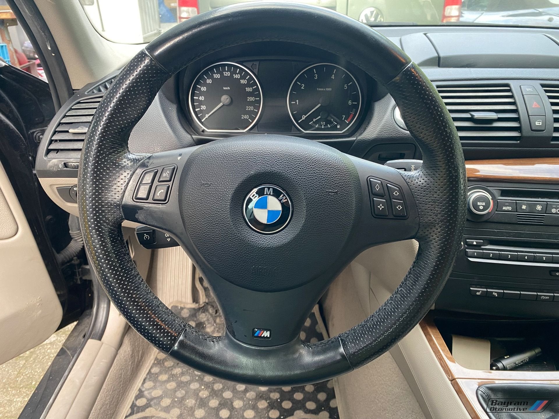 Bmw M3 stuur zwart leder E90 E91 E92 E93 E87 E88 3-serie, Gebruikt, -, -, Ophalen of Verzenden