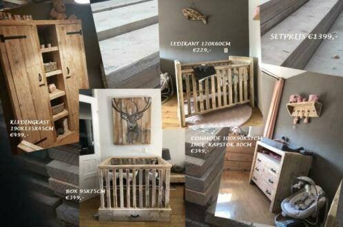 Complete Babykamer Kinderkamer kledingkast commode ledikant, Kinderen en Baby's, Kinderkamer | Complete kinderkamers, Ophalen