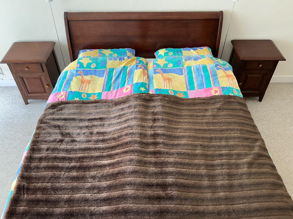 Selva 2-persoons bed + 2 nachtkastjes (160x200), Ophalen, Gebruikt, Tweepersoons, 200 cm