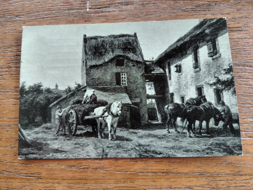 Boerenleven paard en wagen, Ophalen of Verzenden, Voor 1920, Noord-Brabant