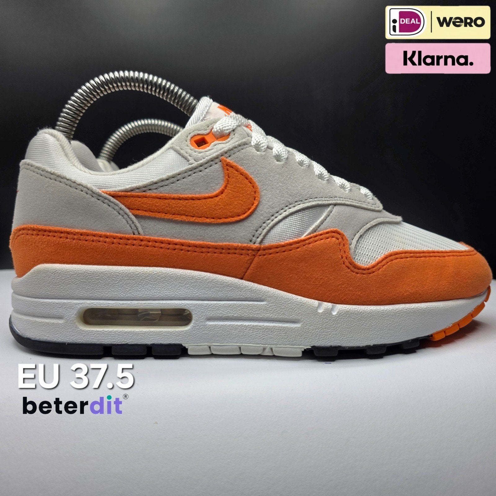 Nike Air Max 1 '87 'Safety Orange' Maat: 37.5, Ophalen of Verzenden, Nike, Nike, Nike air max