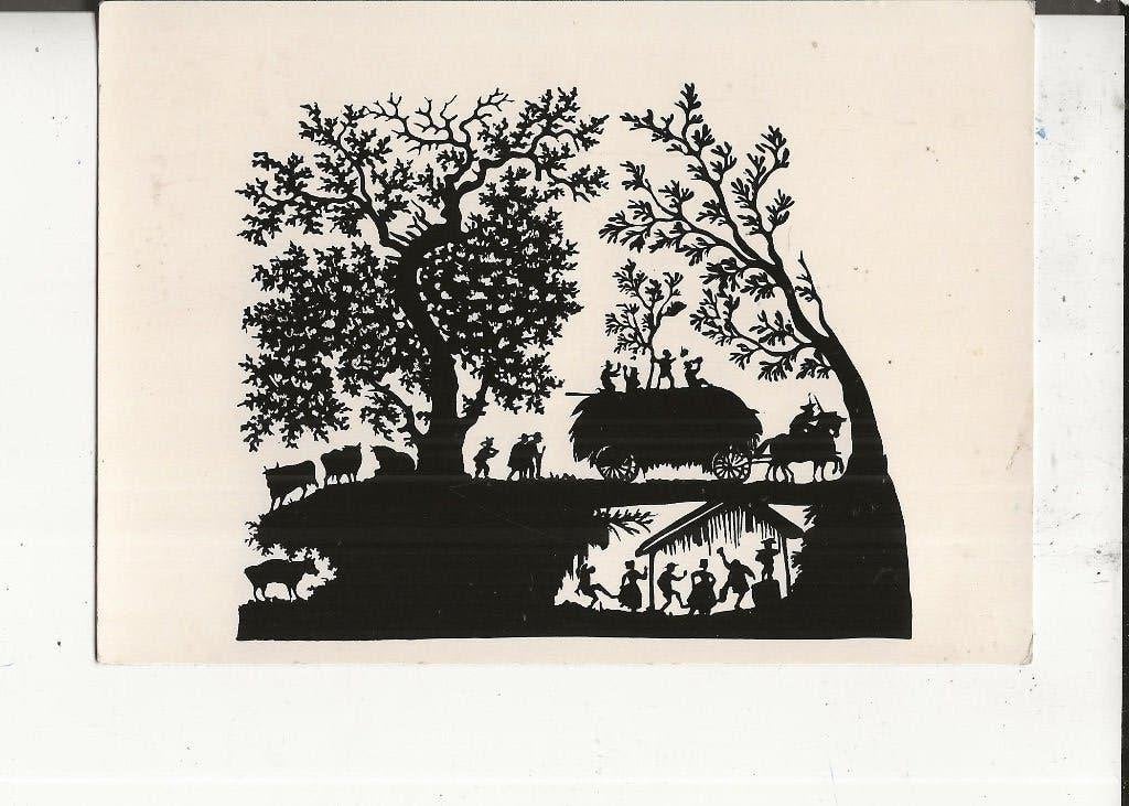 Meersburg- Bodensee Oogsfeest Silhouet, Ophalen of Verzenden, 1940 tot 1960, Ongelopen, Sterren en Beroemdheden