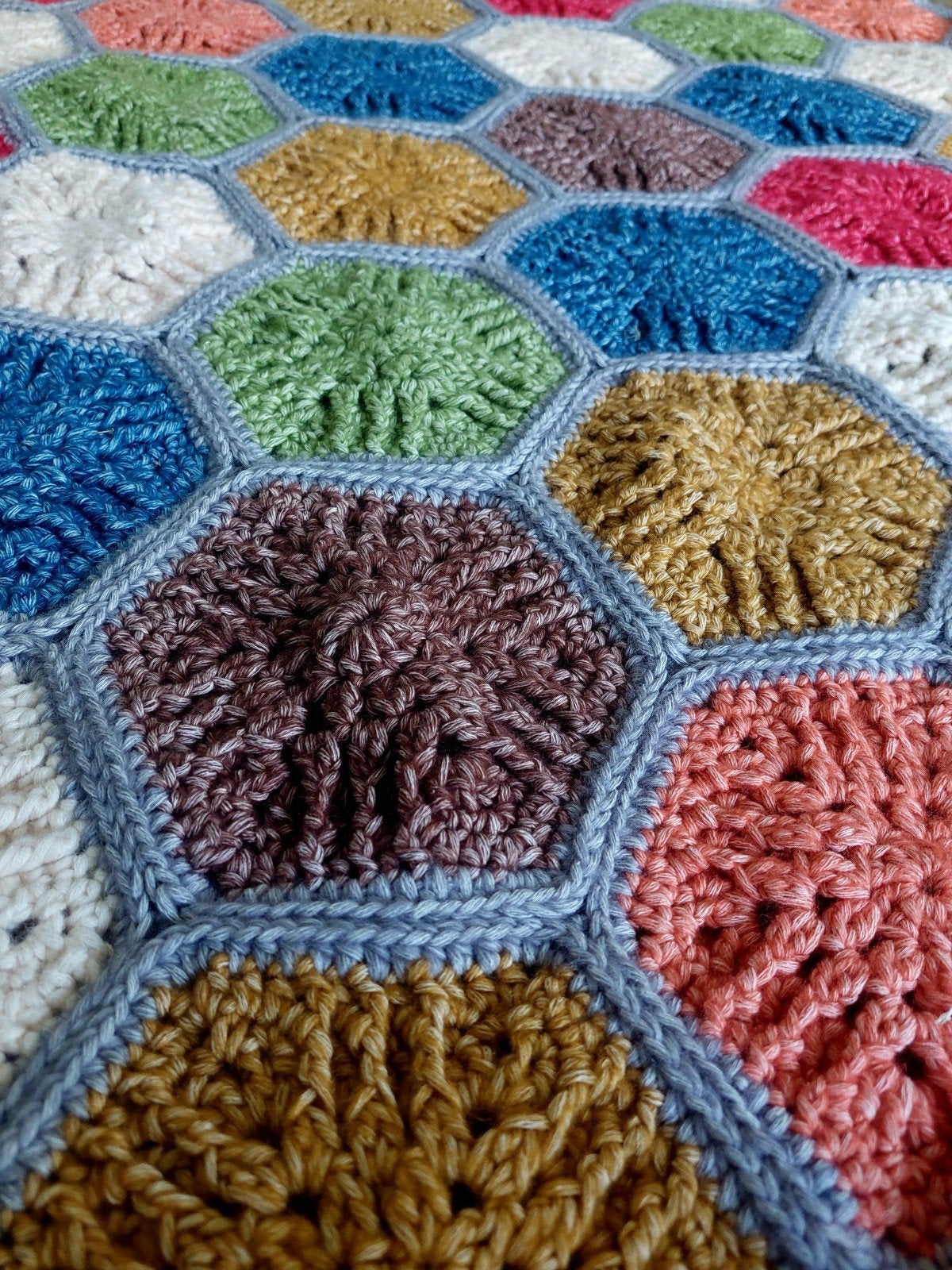 Met liefde handgemaakte luxe hexagon plaid, Ophalen of Verzenden, Nieuw