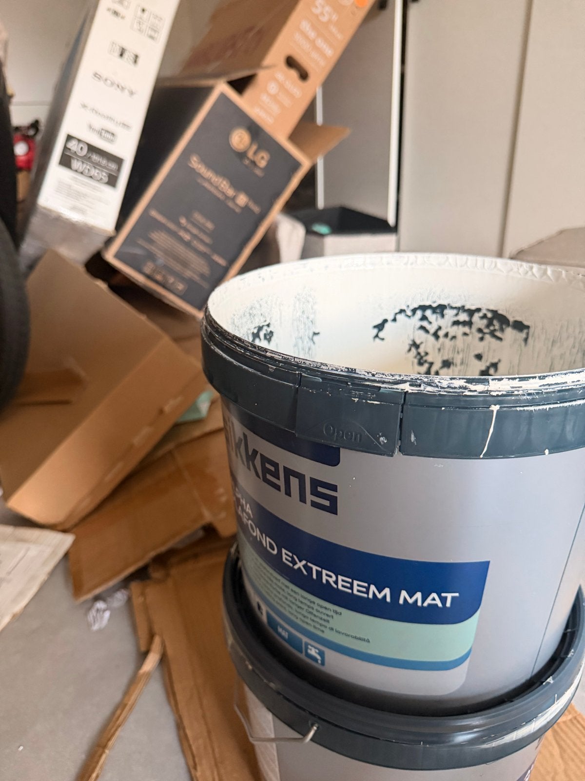 Sikkens Alphabond Extreem Mat verf, 5 liter, ral9010, Ophalen, Gebruikt, Wit, Verf