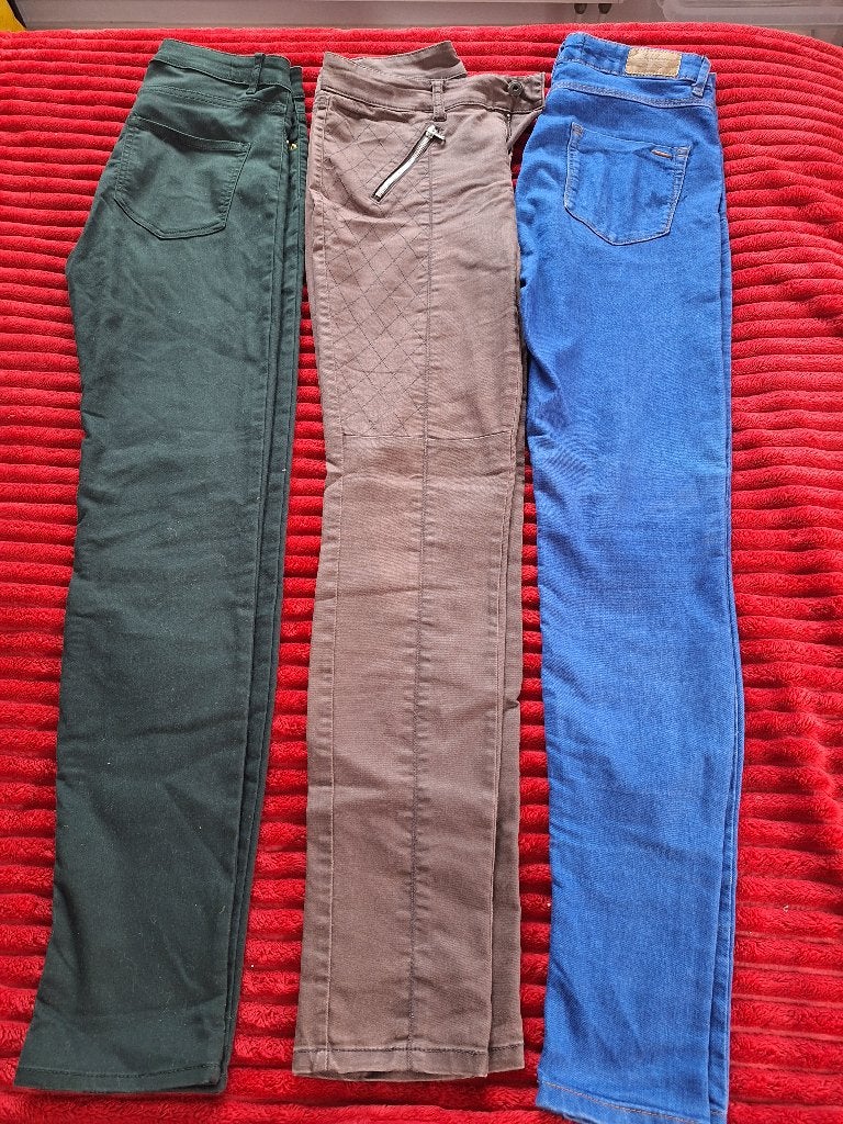 3 Broeken mt. S, Kleding | Dames, Overige kleuren, Ophalen of Verzenden, Zo goed als nieuw, Maat 36 (S)